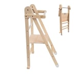 TP Toys Active-Tots Tour d'Apprentissage Pliable pour Tout-Petits et Enfants - Tabouret d’Appui pour la Cuisine, Aide pour les Mamans, Échelle Montessori - Conception Durable et Sécurisée