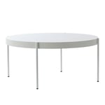 Verpan - Serie 430 Table Ø160, White, Fenix Laminate Top, Powder Coated Metal Legs - Spisebord - Verner Panton - Hvit - MDF/Laminat/Metall