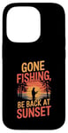 iPhone 14 Pro Gone Fishin' Funny Fishing Outdoors Case