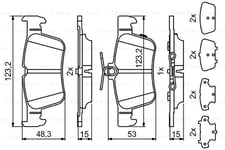 Bromsbelägg Bosch - Ford - Focus, Kuga, S-max, Galaxy, Edge