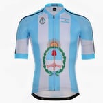 ZM - Country Jerseys - Love Your Country! Cycling Jerseys & Sets Collection - Team Argentina Blue & White Men's Jersey & Short Set - Jerseys - XXL