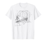 Star Wars Darth Vader Helmet Diagram T-Shirt T-Shirt