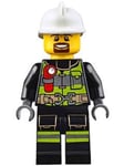 LEGO City Fire Fighter Brown Beard Minifigure (Bagged)