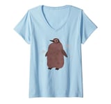 Womens Pesto The Penguin Famous Bird Funny Meme V-Neck T-Shirt