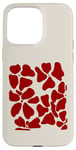 Coque pour iPhone 15 Pro Max Bordeaux Rouge Bordeaux Abstrait Floral