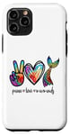 Coque pour iPhone 11 Pro Peace Love and Mermaids Cute Mermaid Amoureuse Fille