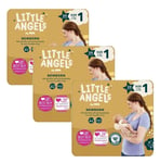 Newborn Baby Nappy Size 1 - 72 Nappies Soft Quick Dry Breathable, Little Angels