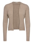 Viril Short L/S Knit Cardigan-Noos Tops Knitwear Cardigans Beige Vila