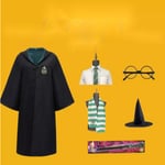 Mub- New arrival Harry Cosplay Costume Potter Robe For Halloween Party Costumes Slytherin seven sets S