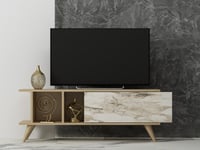 TV-pöytä Liberty - Sapphire Oak, Marble