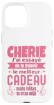 Coque pour iPhone 15 Cadeau Original Chérie Saint Valentin Amour Couple Humour