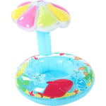 Siège de natation gonflable en forme de champignon bleu de plage, flotteur de piscine gonflable en PVC pour enfants de 1 à 3 ans, bouée de natation