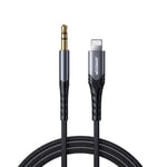 Joyroom Lightning till 3.5mm AUX Kabel, 2m - Svart