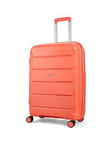 Rock Luggage Tulum Hardshell 8-Wheel Spinner Medium Suitcase -Peach Echo