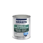 Sikkens - Peinture Laque Intérieure Bois et Fer - Résistance maximale aux taches et rayures - Satin Gris Béton 0,75 L