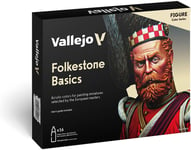 Vallejo 70101 - Vallejo Model Color Folkstone Basics Acrylic Paint Set - 16 x