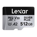 MicroSDXC Pro Silver Plus 512GB UHS-I U3 V30, 205MB/s