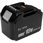 EXTENSILO Batterie compatible avec Makita DHS630RTJ, DHS630ZJ, DHS660, DHS660RTJ, DHR243RMJV, DHS630RFJ outil électrique (6000 mAh, Li-ion, 18 V)