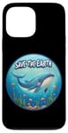 Coque pour iPhone 13 Pro Max Cute Save our Planet, Jour de la Terre, Journée de la Terre Cool Whale