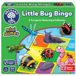 Orchard Toys Little Bug Bingo - Compact Mini Games for Boys, Girls, and Toddlers - Matching Games for 3+ Year Olds - Holiday Travel Games for Kids - 2-4 Players