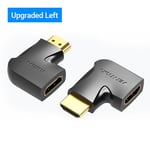 Upgraded Left 1 Piece Vention-Adaptateur HDMI 90 270, convertisseur mâle vers femelle à angle droit résistant, connecteur HD 4K pour HDTV, PS4, Lptop, boîtier TV, prolongateur HDMI ""Nipseyteko