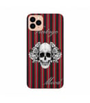 Coque Iphone 11 PRO MAX tete mort raye vintage