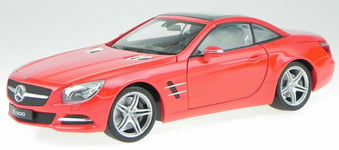 WELLY - Voiture coupé sportif MERCEDES SL500 de 2012 de couleur rouge - 1/24 ...