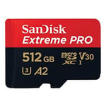 SanDisk 512GB Extreme PRO microSDXC card + RescuePro Deluxe, up to 200 MB/s,