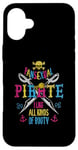 iPhone 16 Plus Pansexual Pirate I Like All Kinds Of Booty LGBTQ Month Pans Case