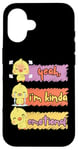 Coque pour iPhone 16 Yeah I'm Kinda Emotional Duck Kids Funny Emotional Chicken