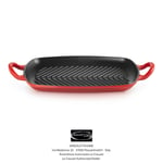 Le Creuset Evolution - Rectangular Grill Pan - Cast Iron 30x27 cm - Cherry