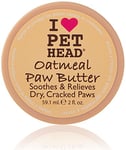 PET HEAD Oatmeal Paw Butter 59.1ml, Soothes and Relieves Dry Cracked Paws and Noses, Paw Moisturiser for Dogs, Vegan Paw Cream, Natural, Gluten-Free, Lick-Safe, ph-Neutral, Gentle Formula for Puppies