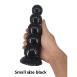 AUCUNE Sextoy,Unisexe! Gros gode Anal Slippy stimulateur de point G femme Massage la Prostate mâle perles - Type Small size Black