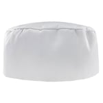 Morefaz Men Women Classic New Hot Popular Pleated Chefs Catering Hat Cook Food Prep Kitchen Restaurant Round Cap MFAZ Ltd (S/M, White)