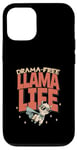 Coque pour iPhone 12/12 Pro Drama Free Llama Life Present T-shirt humoristique