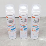 Garnier Ambre Solaire Over Makeup Super Uv Protection Mist Spf50 75ml PACK OF 3