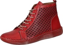 Manitu Bottines pour Femme, Rouge, 39 EU