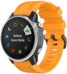 Strap-it Bracelet silicone - compatible pour Samsung Galaxy WatchFenix ​​​​5s / 6s (orange)