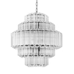 Eichholtz Vittoria Chandelier S taklampa klart glas/nickel