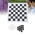 Checkers Game Educational Portable Foldable Board Harmless Draughts Board Game