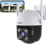 Tenda 360° Security Camera Outdoor with 30m Color Night Vision, PTZ CCTV WiFi AI