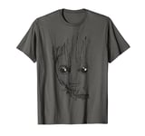 Marvel Guardians Vol. 2 Groot Lines Face Manche courte T-Shirt