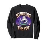 Halloween Attractive Witch Cauldron Magic Food Chef Cook Sweatshirt