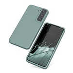 Coque pour Samsung Galaxy S22 Plus, étui en Caoutchouc de Gel de Silicone Souple et Souple avec Protection Anti-Chute pour Appareil Photo, étui Mince Antichoc Vert forêt