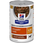 Hill's Prescription Diet Dog c/d Multicare Urinary Care Chicken & Veg Stew Canned - Wet Dog Food 354 g x 12