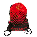 Manchester United FC Crest Dragsnöre Väska En Storlek Röd/Svart Red/Black One Size