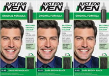 Just for Men Natural Dark Brown Black Shampoo in Hair colour H-45 - Pack of 3