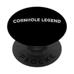 Cornhole Champion Pouf poire Toss Team Legend Corn Hole PopSockets PopGrip Interchangeable