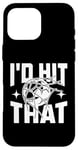 Coque pour iPhone 16 Pro Max Funny Soccer "I'd Hit That" Ball Game Cheeky Adult Humor Tee