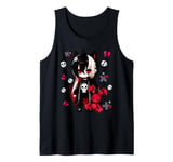 Chibi Kawaii Emo Pastel Goth Girl Japanese Creepy Anime Tank Top